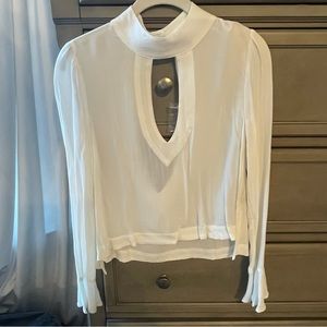 Free people white blouse size small